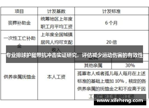 专业排球护腿带抗冲击实证研究，评估减少运动伤害的有效性